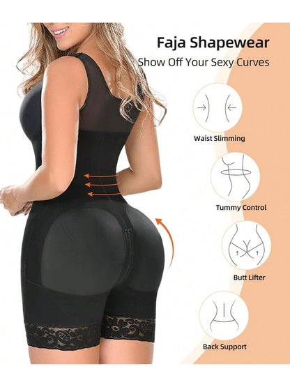 Fajas Colombianas Shapewear for Women Tummy Control Post Surgery Full Body Shaper Butt Lifter with Zipper Crotch,corset tops for women,fajas colombianas moldeadoras