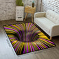 1pc, Illusion Floor Mat, Colourful 3D Swirl Illusion Rug, Abstract Geometric Non-Slip Area Rug For Living Room Mat, Bedroom Kitchen