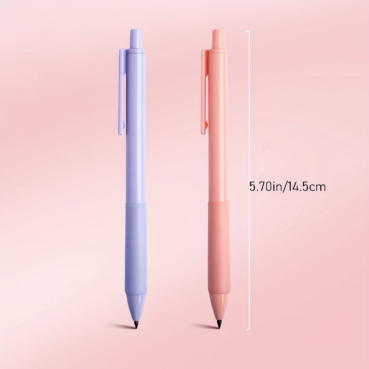 2pcs Morandi Color Black No Sharpening Writing Painting Eternity Pencil