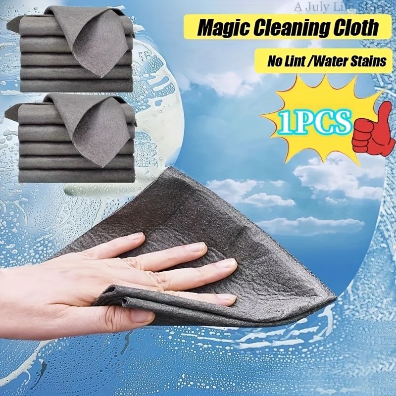 1pc Thickened Magic Cleaning Cloth For Countertop Window Glass, Cleaning Tool For Home Car Boat, Kitchen Accessories