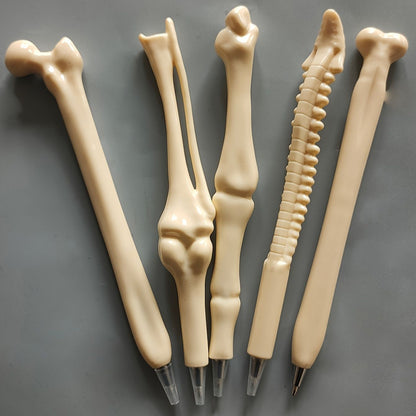 5pcs Creative Novelty Bone Shape Ballpoint Pens Finger Pen Nurse Doctor Pen Stationery Gift Crazy School Student Gift