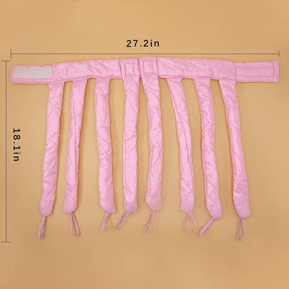 Satin No Heat Curlers for Long Hair - Heatless Curling Rod Headband for Beautiful, Healthy Curls