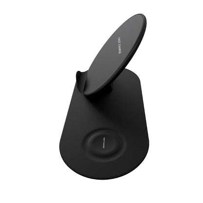 Wireless QI Phone+Watch Charger For iPhone Samsung Duo Dock Dual Fast Charging