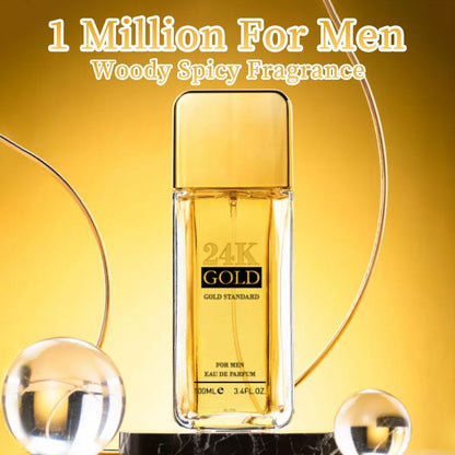 3.4f.0zMen's Eau De Toilette Spray, with Amber & Cinnamon Long-Lasting Perfume, Perfect forDating, Daily Life, Parties, Gift Giving, Notes OfBlood Orange, Grapefruit, Mint