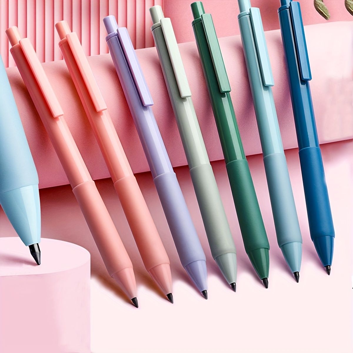 2pcs Morandi Color Black No Sharpening Writing Painting Eternity Pencil