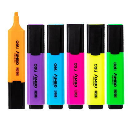 Deli Highlighters Pastel Markers,Chisel Tip 4/6 Colors Pens,Journaling Students,Adults In Office,School