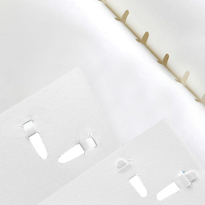 1pc Handheld Staple Free Stapler, Staplers For Desk Swingline, Rotatable Heavy-Duty Staplers, Labor-Saving Stapler Office School Supplies White Blue No Staples Needed 4 Sheet Capacity