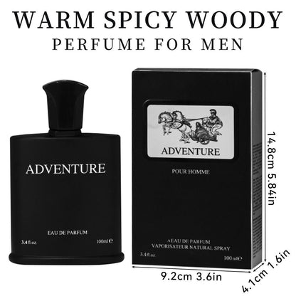 3.4fl Oz Men's Eau De Toilette Spray, Long-Lasting Perfume, Notes Of Bergamot, Black Currant, Pineapple Flavor, Perfect For Dating, Daily Life, Parties, Gift Giving