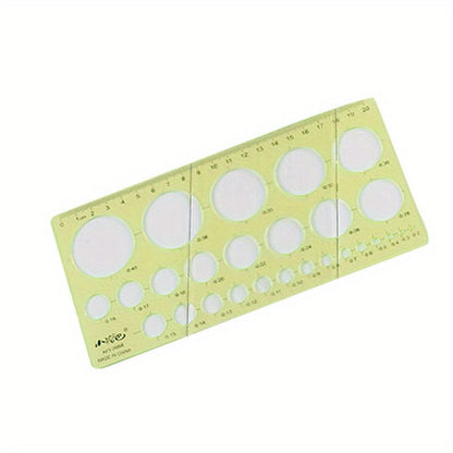 1pc Creative Plastic Transparent Drawing Square Ruler Measuring Tool Learning Stationery Drawing Template