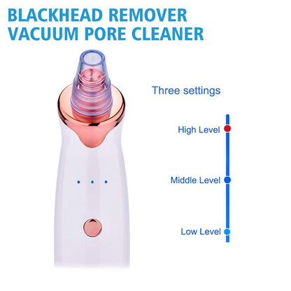 Rejuvenate Your Skin - Blackhead Remover Vacuum - Facial Pore Vacuum Extractor Electric Pore Cleaner