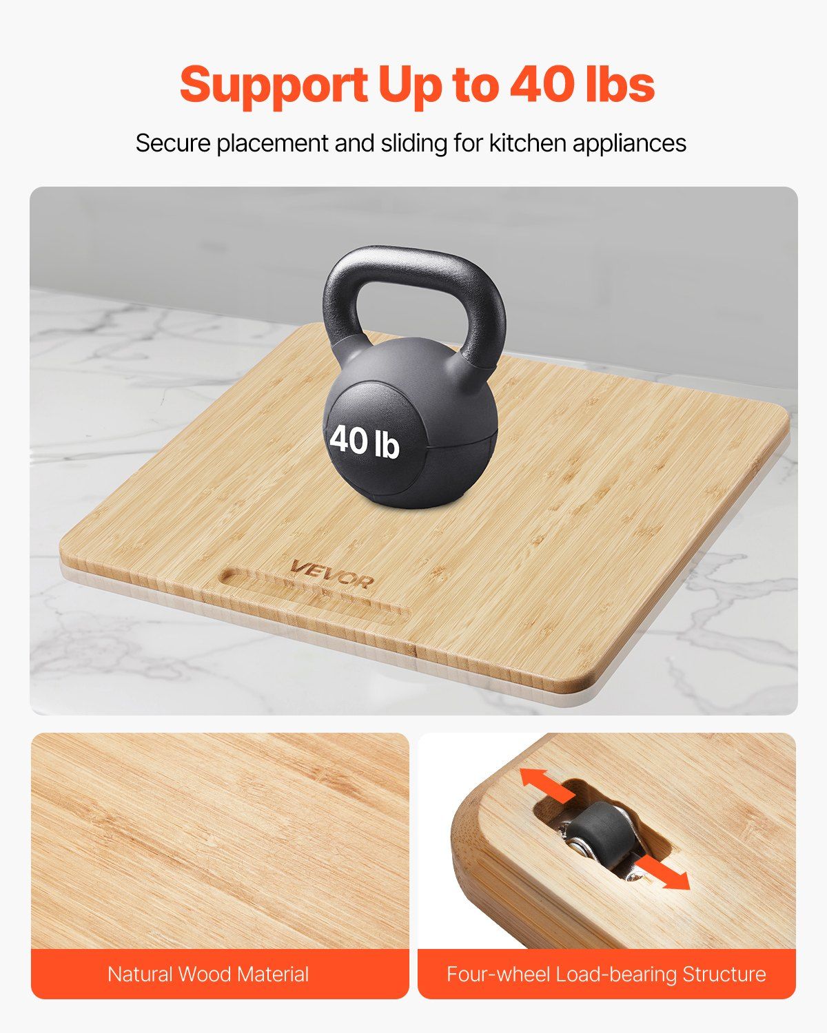 VEVOR Appliance Slider 13 x 16 in Sliding Tray for Kitchen Countertop