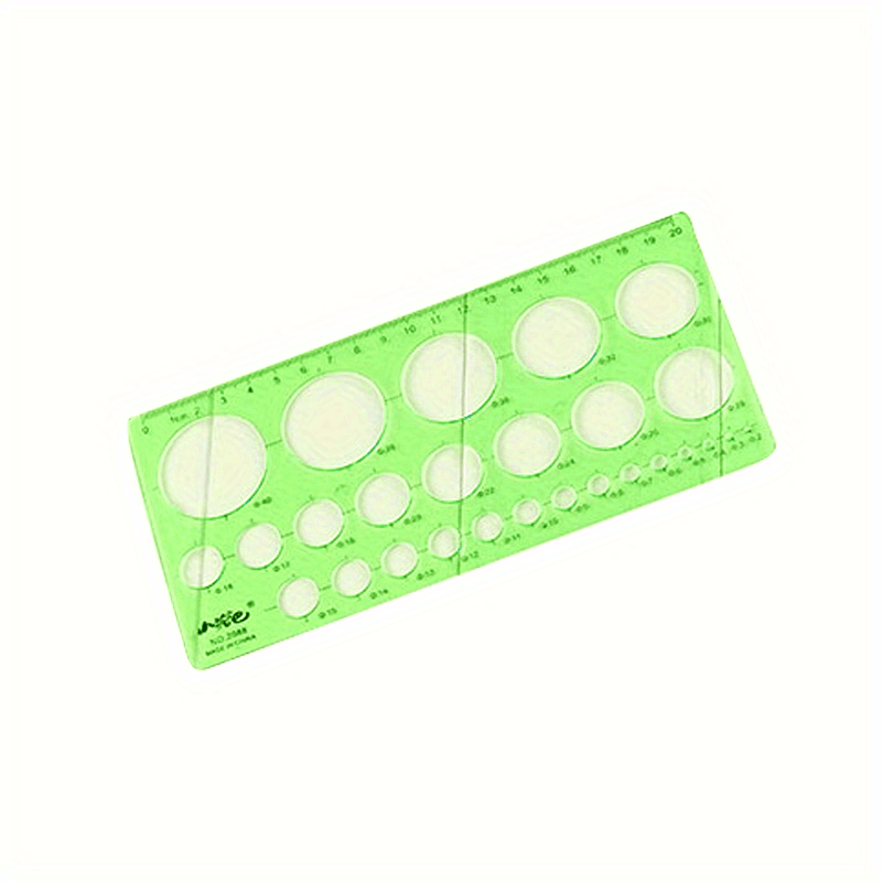 1pc Creative Plastic Transparent Drawing Square Ruler Measuring Tool Learning Stationery Drawing Template