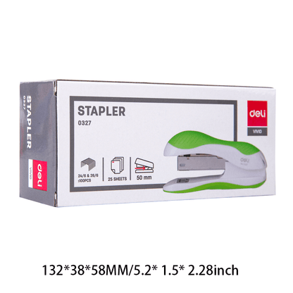 Deli E0327 Mini Small Stapler Student Office Lightweight Portable Hand-held Labor-saving Book Binding Machine