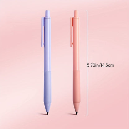 2pcs Morandi Color Black No Sharpening Writing Painting Eternity Pencil