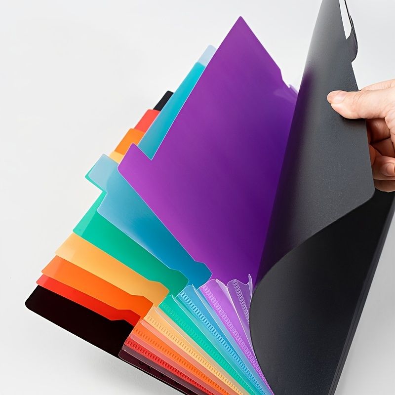 7-Grid Rainbow Expanding File Folder: Keep Your Important Documents Organized at Home or School!