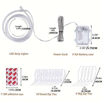 1pc LED Basketball Hoop Light, Remote Control Waterproof Basketball Rim Lights With 17 Colors 7 Lighting Modes, Super Bright Goal Accessories For Kids Adults Boys Outdoor Game And Training