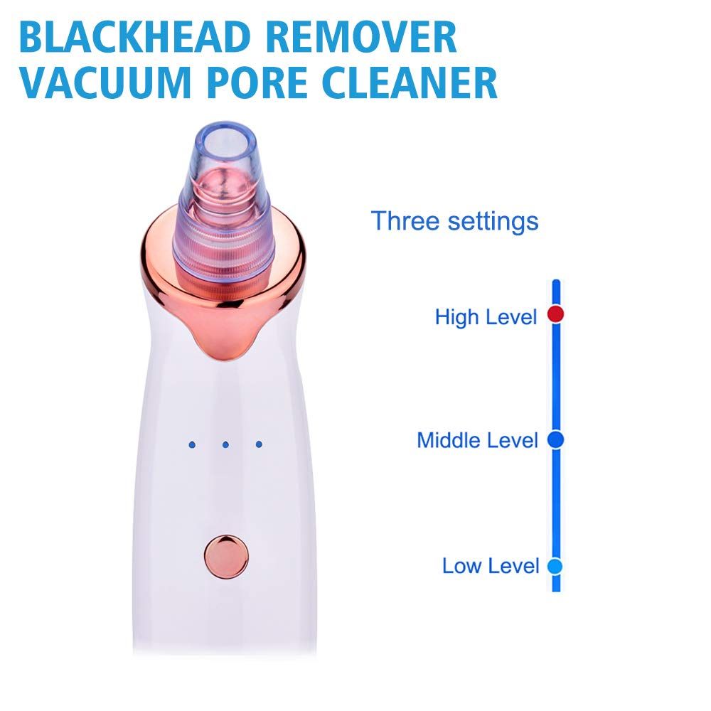 Rejuvenate Your Skin - Blackhead Remover Vacuum - Facial Pore Vacuum Extractor Electric Pore Cleaner