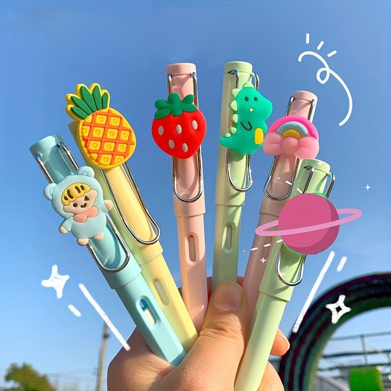 3PCS/4PCS Eternity Pencil Not Easy To Break Lead Not Dirty Hands Primary School Students Free Sharpening Pencil