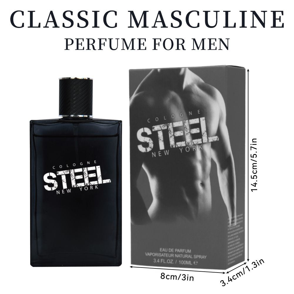 3.4 Fl Oz Men's Eau De Toilette Spray, Long-Lasting Perfume, Notes Of Lemon, Orange, Cardamom Flavor, Perfect For Dating, Daily Life, Parties, Gift Giving