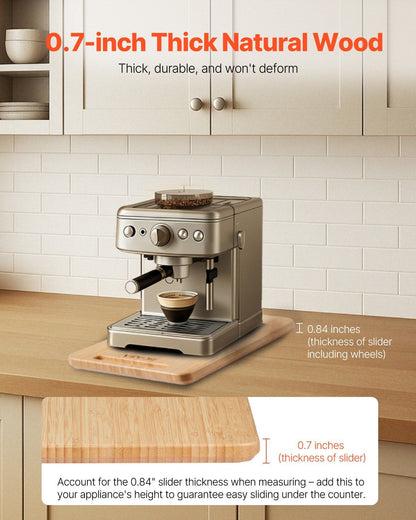 VEVOR Appliance Slider 16 x 12 in Sliding Tray for Kitchen Countertop