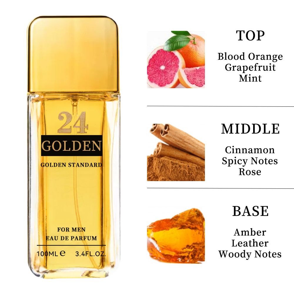 3.4f.0zMen's Eau De Toilette Spray, with Amber & Cinnamon Long-Lasting Perfume, Perfect forDating, Daily Life, Parties, Gift Giving, Notes OfBlood Orange, Grapefruit, Mint