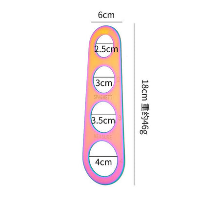 Stainless Steel Spaghetti Measurer Pasta Noodle Measure Cook Kitchen Cake Ruler Tapeline Free Measuring Tool