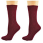 Classic Cable Knit Acrylic Crew Socks 2 pair pack