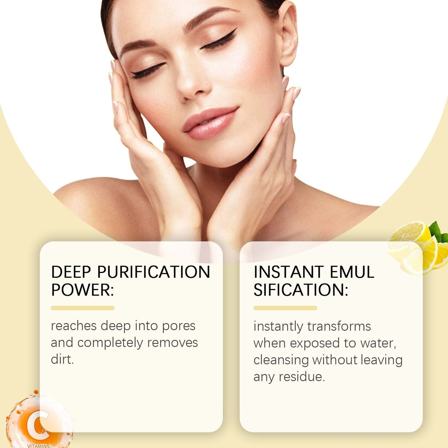 Hoygi Vitamin C Cleansing And Cleansing Oil Gentle Moisturizing Cleansing Oil For Facial Skin