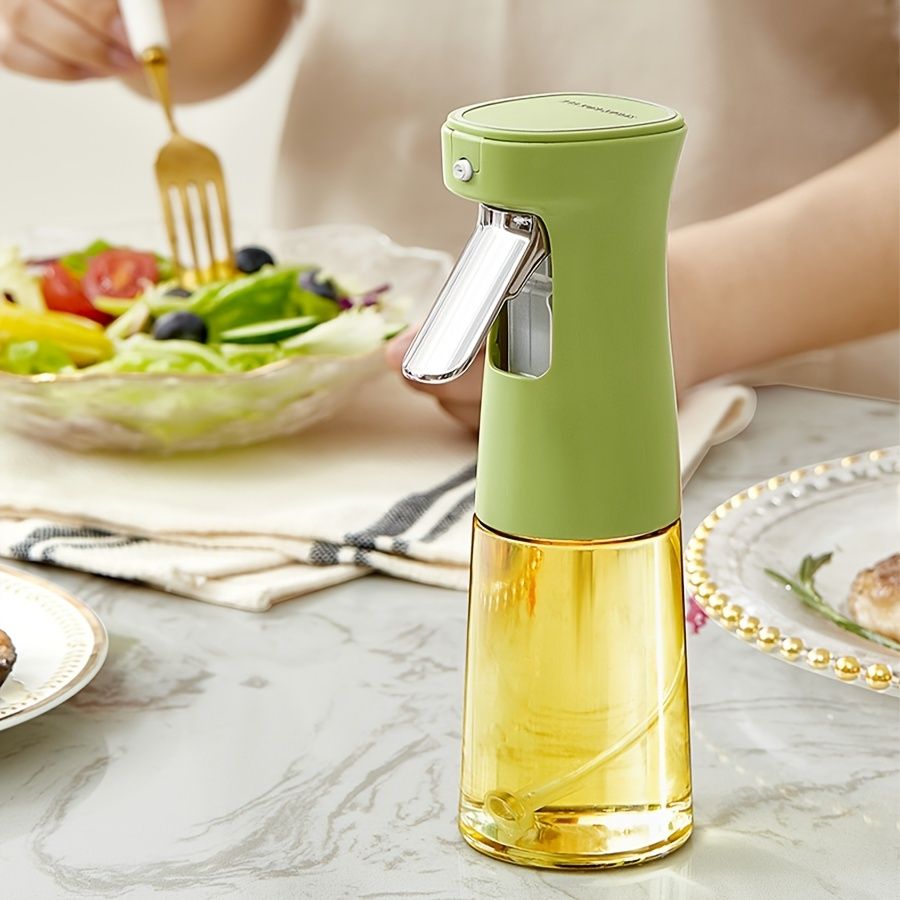 1pc Injector; Olive Oil Sprayer Bottle Spray; Glass Vinaigrette Sprayer Dispenser Bottle For Air Fryer; Cooking; Kitchen; Salad; Bake Frying; Grilling; Frying