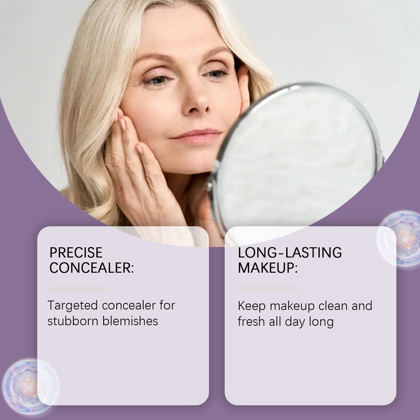 OceAura The concealer series naturally covers blemishes, lightens and naturally brightens the skin, moisturizes and softens the makeup effect