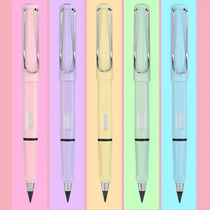 5pcs Of Timeless Pencils With Different Colors,pencils That Can Always Replace Pencil Tips,inkless Pencils That Can Always Be Used With Black Technology, Pencil Sets For Painting And Writing