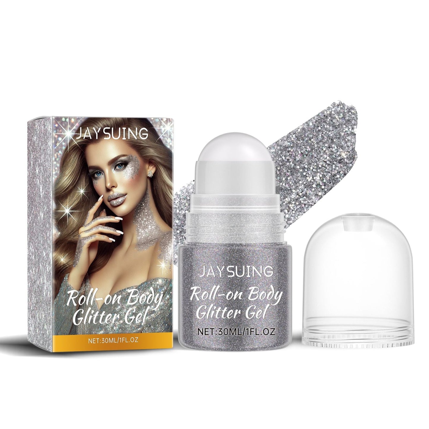 Jaysuing Flash Walking Bead Series Long-Lasting Shining Natural Stereoscopic Clavicle Highlight Shining Walking Bead