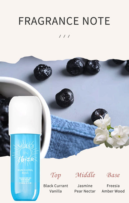 [SOLO EN IBIZA Mist] 4pcs Set SOLO EN IBIZA6.1fl.oz Long-Lasting Hair & Body Fragrance Misfor Women Perfect for Dating, Parties and GiftGiving