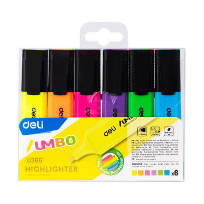 Deli Highlighters Pastel Markers,Chisel Tip 4/6 Colors Pens,Journaling Students,Adults In Office,School