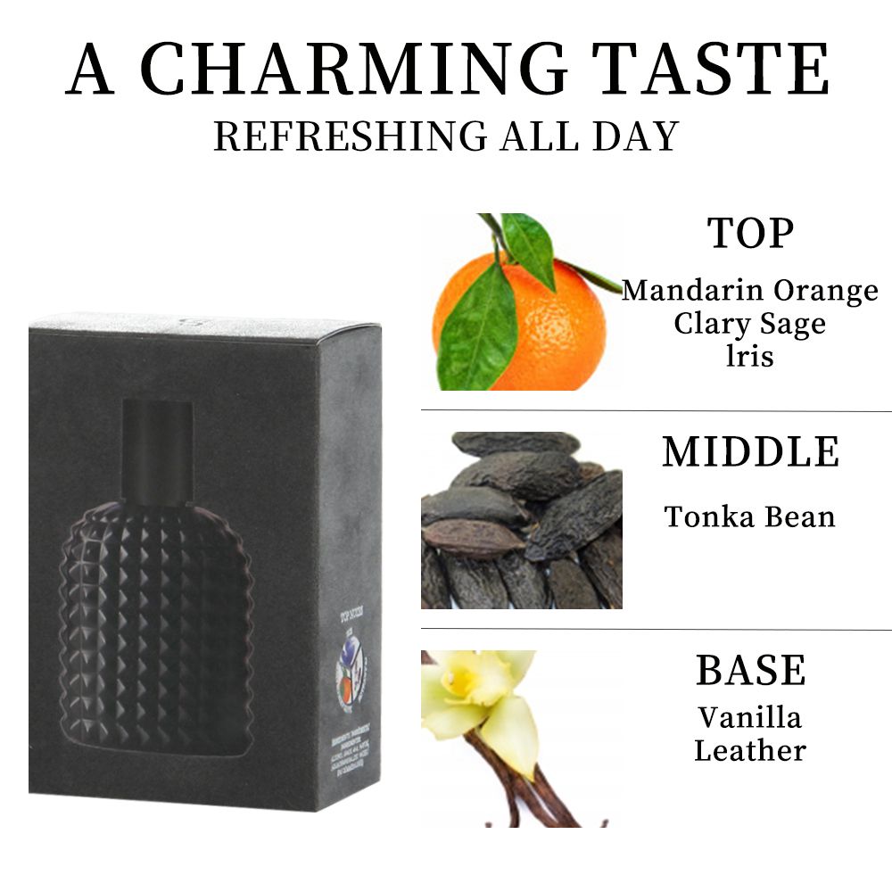 3.4fl Oz Men's Eau De Toilette Spray, Long-Lasting Perfume, Notes Of Lris, Clary Sage And Mandarin Orange Flavor, Perfect For Dating, Daily Life, Parties, Gift Giving