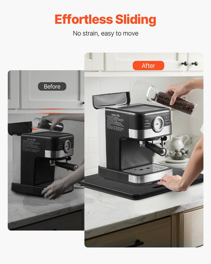 VEVOR Appliance Slider 13 x 16 in Sliding Tray for Coffee Maker Black