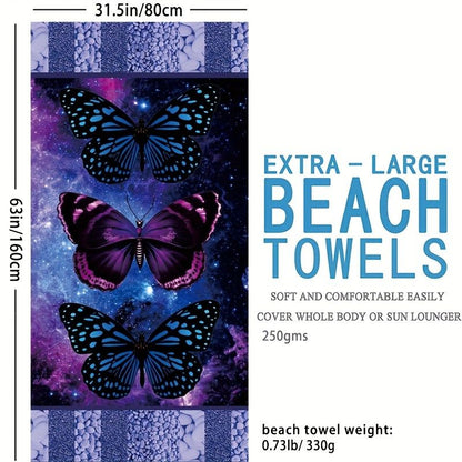 1pc Boho Sandproof Beach Towels, Vacation Beach Accessories, Fast Dry Beach Accessories, For Travel Swim Pool Yoga Camping, Bathroom Accessories