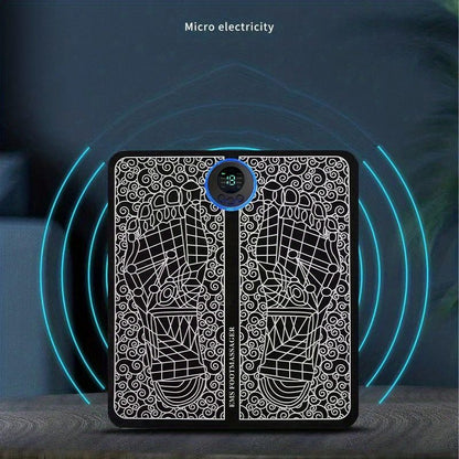 USB Rechargeable Foot Massager Mat - Relax and Rejuvenate Your Feet with Leg Circulation and Massage - Perfect Gift for Parents, Wife, and Husband