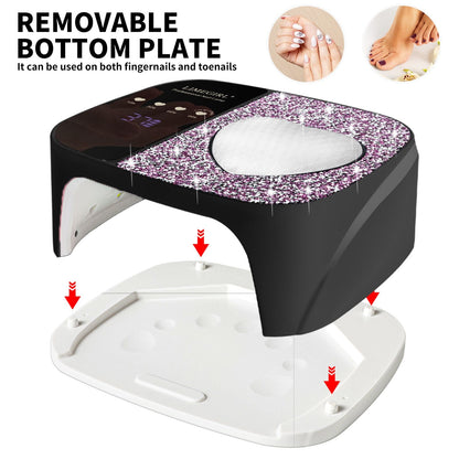 LimeGirl Cordless Nail Dryer for Gel Polish, UV LED Nail Lamp with Fast Curing UV Light & 4 Timer Settings, Portable Rechargeable Gel Lamp Nail Art Tool for Manicure Pedicure at Home & Salon