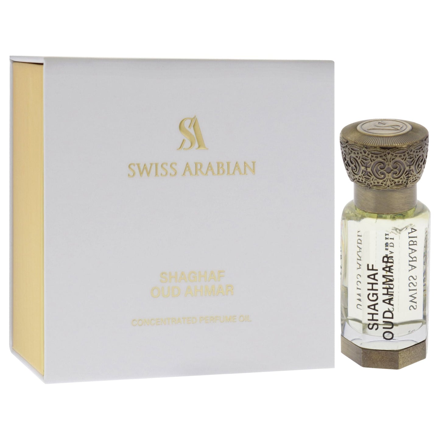 Shaghaf Oud Ahmar by Swiss Arabian for Men - 0.4 oz Parfum Oil