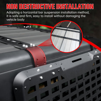 Rear Window Storage Panel,Window Cargo Shelf Compatible with Jeep Wrangler 2007-2018 JK 4 Doors Tactical Storage System Multifunctional Flank Kit 2PCS