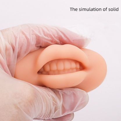 Microblading Reusable 5D Silicone Practice Lips Skin European Solid lip block For PMU Beginner Training Tattoo Permanent Makeup