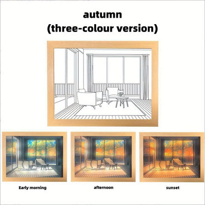 1pc 3D Papercut Night Light, Creative Light Painting Wall Hanging Decoration Table Lamp Trinket Led Small Night Light Birthday Gift