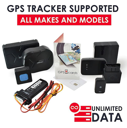 GSM SIM Cards for GPS Tracker 2G 3G 4G 5G LTE ( Use AT&T Network )