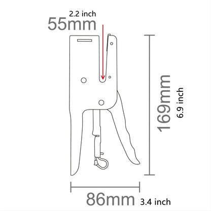 Heavy-Duty Metal Plier Stapler Full-Strip With Staples 1000 Pcs