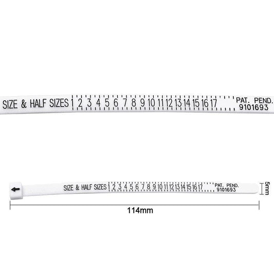 5pcs Ring Size Ruler Ring Measurement Tool Hand Ring Ring Size Measurement Ring Gauge Finger Gauge Real Tester