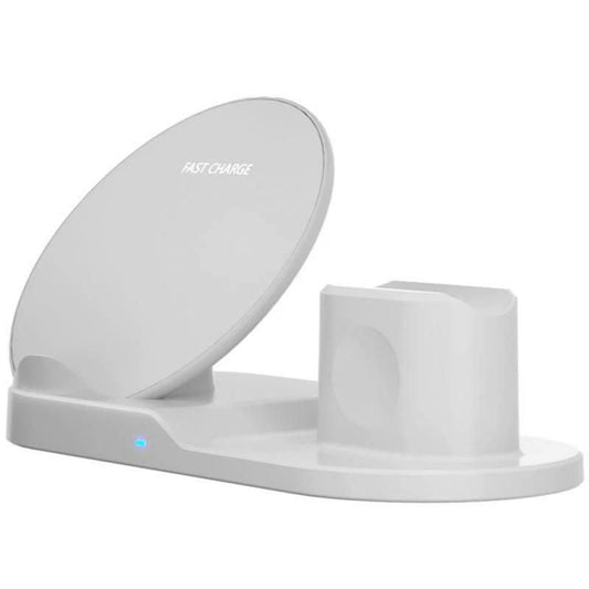 3 In 1 Wireless Charger Stand Quick Charging Dock Station For IPhone Apple Watch Airpods For Samsung S10 S9 10W Fast Charging