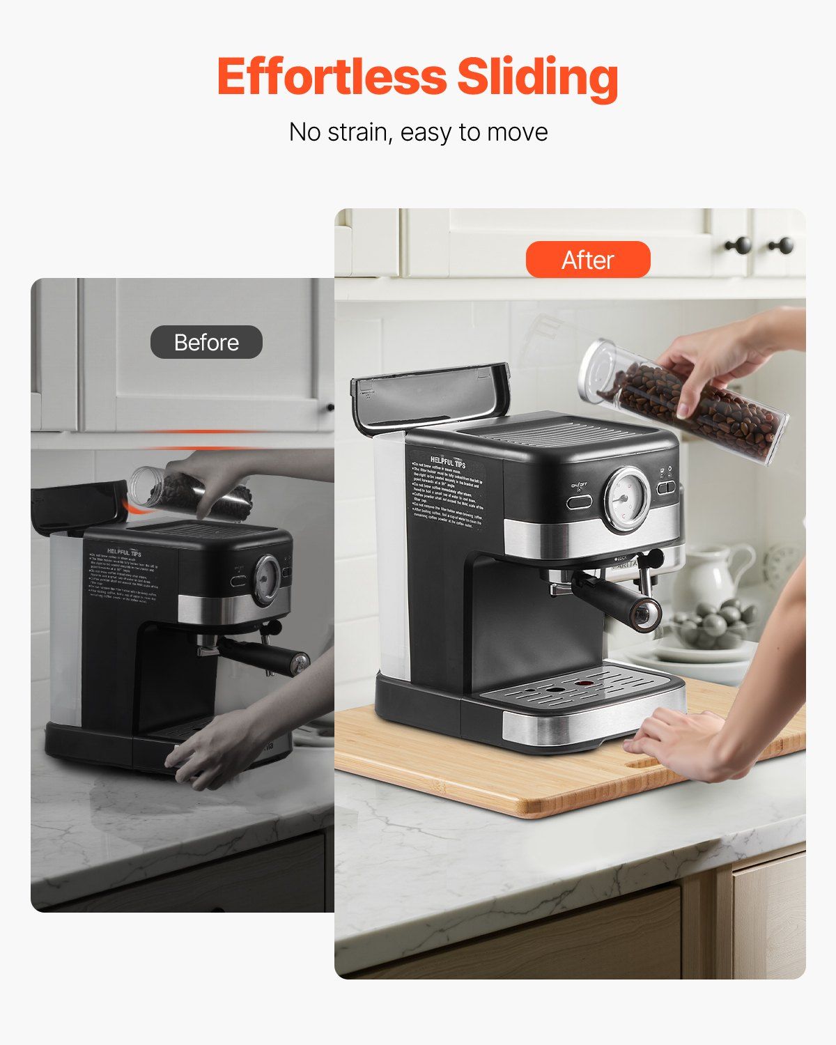 VEVOR Appliance Slider 13 x 16 in Sliding Tray for Kitchen Countertop