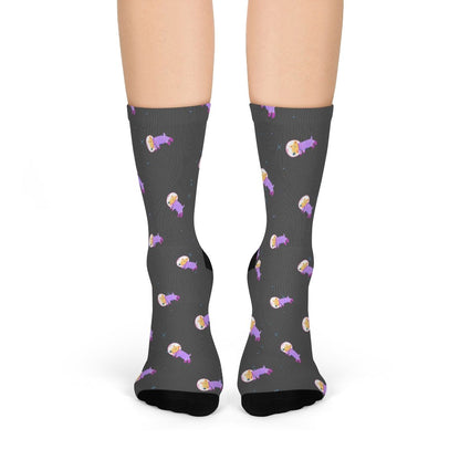 Astronaut Dog in Space Fun Socks