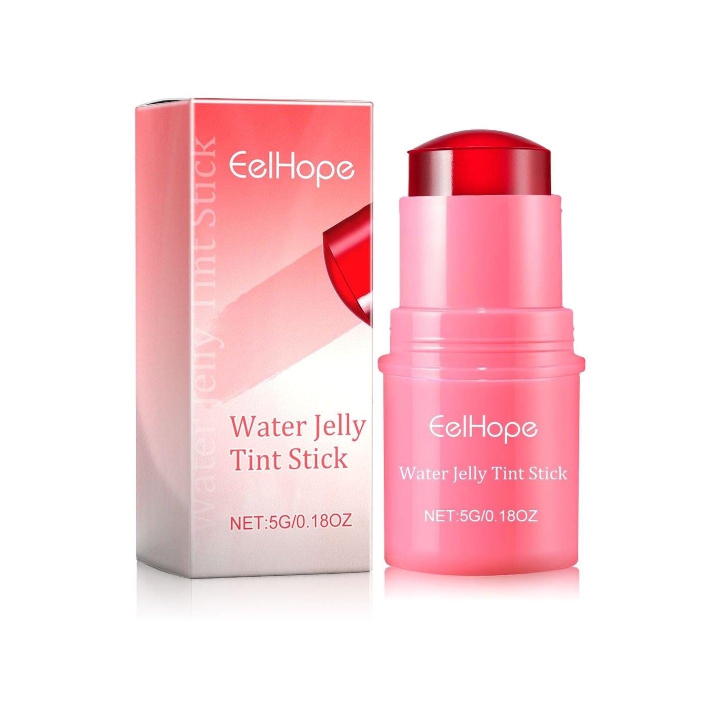 Eelhope Water Jelly Tint Stick, Blush Natural Long Lasting Lip Matte Moisturizing Lip Color Makeup Combination